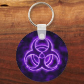 Paarse gloeilamp, symbool Sleutelhanger (Voorkant)