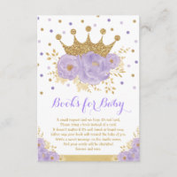 Paarse Gold Royal Crown Princess Books voor Baby