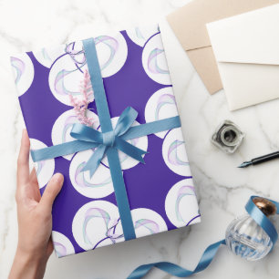 Paarse Golf Voorbeeld Cadeaupapier