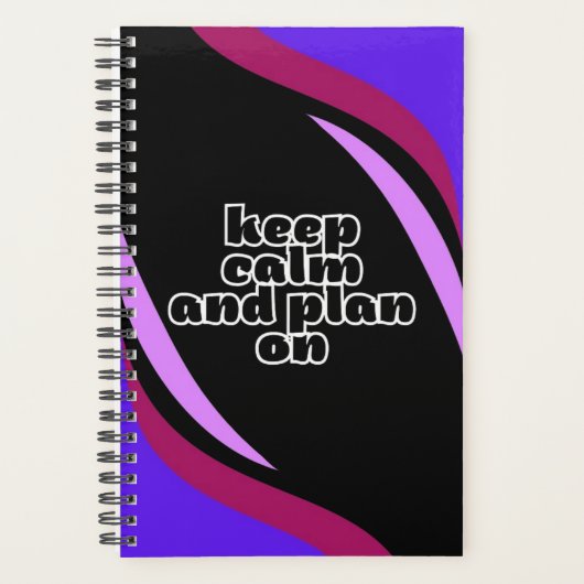 paarse golfplanner planner (Voorkant)