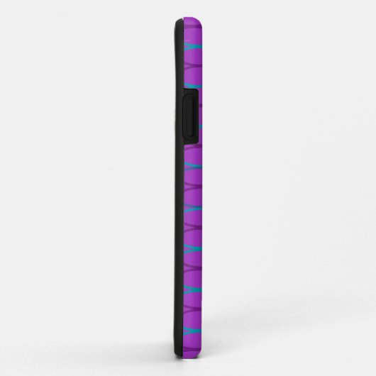 Paarse golven Case-Mate iPhone case (Achterkant/rechts)