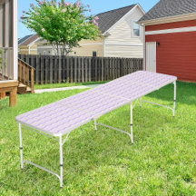 Paarse golven patroon bierpongtafel