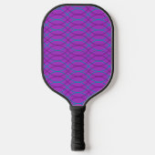 Paarse golven pickleball paddle (Voorkant)