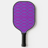 Paarse golven pickleball paddle (Achterkant)
