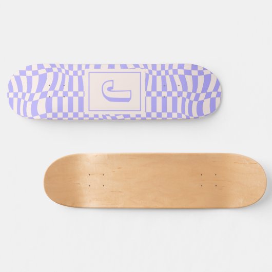Paarse golven skateboard (Horizontaal)