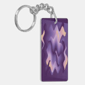 Paarse golven sleutelhanger (Voorkant Links)