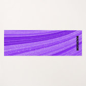 Paarse golvende glitter yogamat (Voorkant (horizontaal))