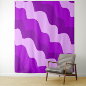 Paarse golvende oceaangolven gradiënt wandkleed (In situ)
