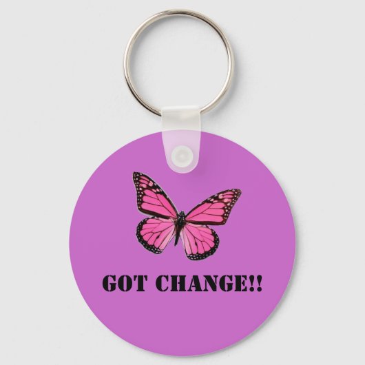 Paarse GOT VERANDERING!! Sleutelhanger (Voorkant)