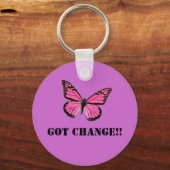 Paarse GOT VERANDERING!! Sleutelhanger (Voorkant)