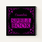 Paarse Goth Spreukenboek Persoonlijk Notitieboek (Achterkant)