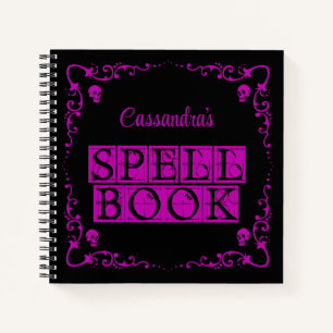Paarse Goth Spreukenboek Persoonlijk Notitieboek