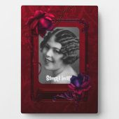 Paarse Gothic Art Lijst Plaque Fotoplaat (voorkant)