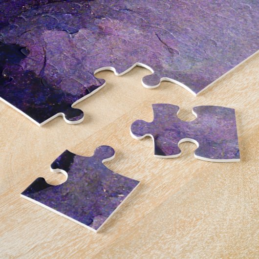 Paarse Gothic Fairy Fantasy Art Jigzaag Puzzle Legpuzzel (Zijkant)