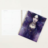 Paarse Gothic Fairy Fantasy Art Planner (Display)