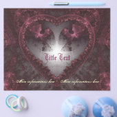 Paarse Gothic Heart 001 Flyer (Enkel)