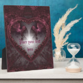 Paarse Gothic Heart 001 Fotoplaat (Zijkant)