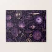 Paarse Gotische Donkere Academie Legpuzzel (Horizontaal)