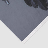 Paarse Gotische Raven Skelet Schedel Decoupage Tissuepapier (Detail)