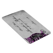 Paarse Gotische Uil Posh Bruiloft Save the Date Magneet (Rechterzijde)