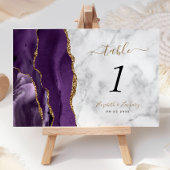 Paarse goudbruidmarmer kaart