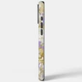 Paarse Gouden Crème Orchidee Bloemen Case-Mate iPhone Case (Achterkant / Links)