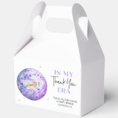 Paarse Gouden Discobal Mijn Verjaardags Tijdperk B Bedankdoosjes (Achterkant)