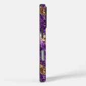 Paarse gouden fonkeling glitter Case-Mate iPhone case (Achterkant / Rechts)