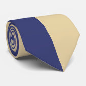 Paarse & gouden gespleten kleur stropdas (Opgerold)