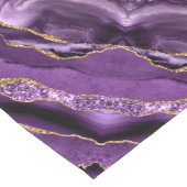 Paarse Gouden Glitter Tafelloper (Hoek)