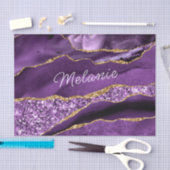 Paarse Gouden Glitter Weefselpapier met Aangepaste Tissuepapier (Craft)