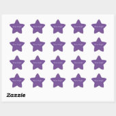 Paarse gouden Glitzy Confetti Sparkle Ster Sticker (Vel)