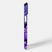 PAARSE & GOUDEN KERSTVERSIERINGEN POINTSETTIAS Case-Mate iPhone CASE (Achterkant / Rechts)