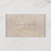 Paarse & gouden libellen Dragonfly Glam Sparkle Visitekaartje (Achterkant)