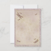 Paarse & gouden libellen Dragonfly Tafelnummer (Achterkant)