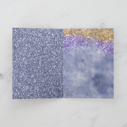 Paarse gouden rugleuning kaart (Binnen)