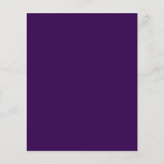 Paarse gouden script 60ste verjaardag uitnodiging (Achterkant)