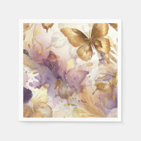 Paarse & Gouden Vlinderjurk Fantasy Sweet 16