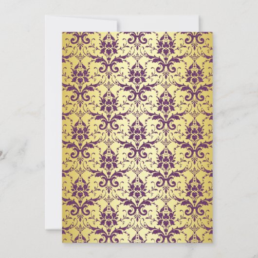 Paarse goudhondenweddenschap Kaart (Achterkant)