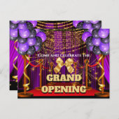 Paarse goudmakelaarster voor grote ondernemingen aankondigingskaart (Voorkant / Achterkant)