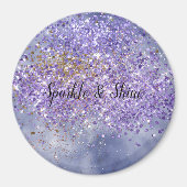 Paarse goudsparkle magneet (Voorkant)