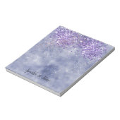 Paarse goudsparkle notitieblok (Gedraaid)