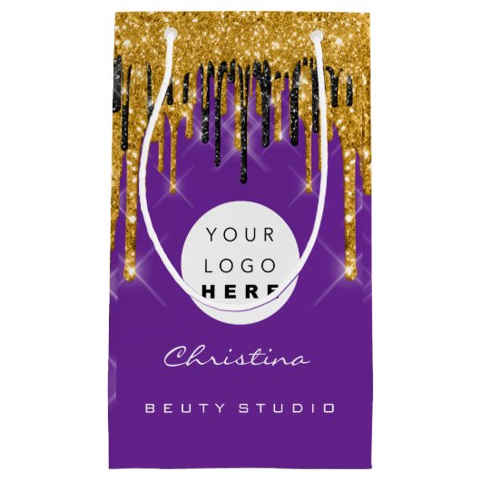 Paarse goudzoete 16e bruidbruidcosmetica klein cadeauzakje (Voorkant)