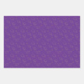 Paarse gradatie Cap Toss Inpakpapier Vel (Voorkant 2)