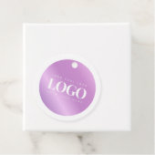 Paarse Gradiënt Bedrijfs de Aangepaste Logo van he Bedankjes Labels (In situ)