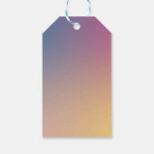 Paarse Gradiënt Klasse Moderne Script Bruidsmeisje Cadeaulabel (Achterkant)