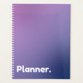 Paarse gradiënt niet-gedateerd planner (Voorkant)