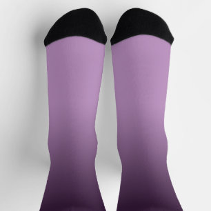 Paarse Gradient Ombré Crew Sokken