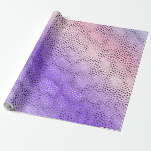 PAARSE GRADIËNT POLKA DOTS TRENDY PATTERN CADEAUPAPIER