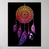  paarse gradiëntdroomvanger poster (Voorkant)